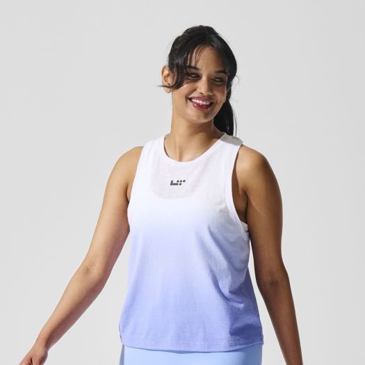 Women's Life Time Ombre Dip Dye Racerback Tank