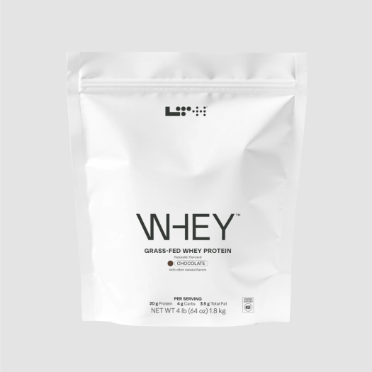 LTH Whey Grass-Fed Whey Protein Chocolate flavor container, 4 lb.