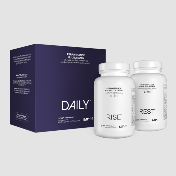 LTH Performance Multivitamin container, 2 bottles, 30-day supply, 90 capsules per container