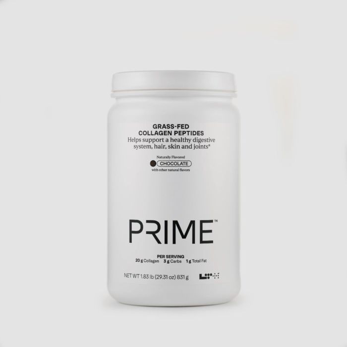 LTH Prime Grass-Fed Collagen Peptides Chocolate flavor container, 1.83 lb.
