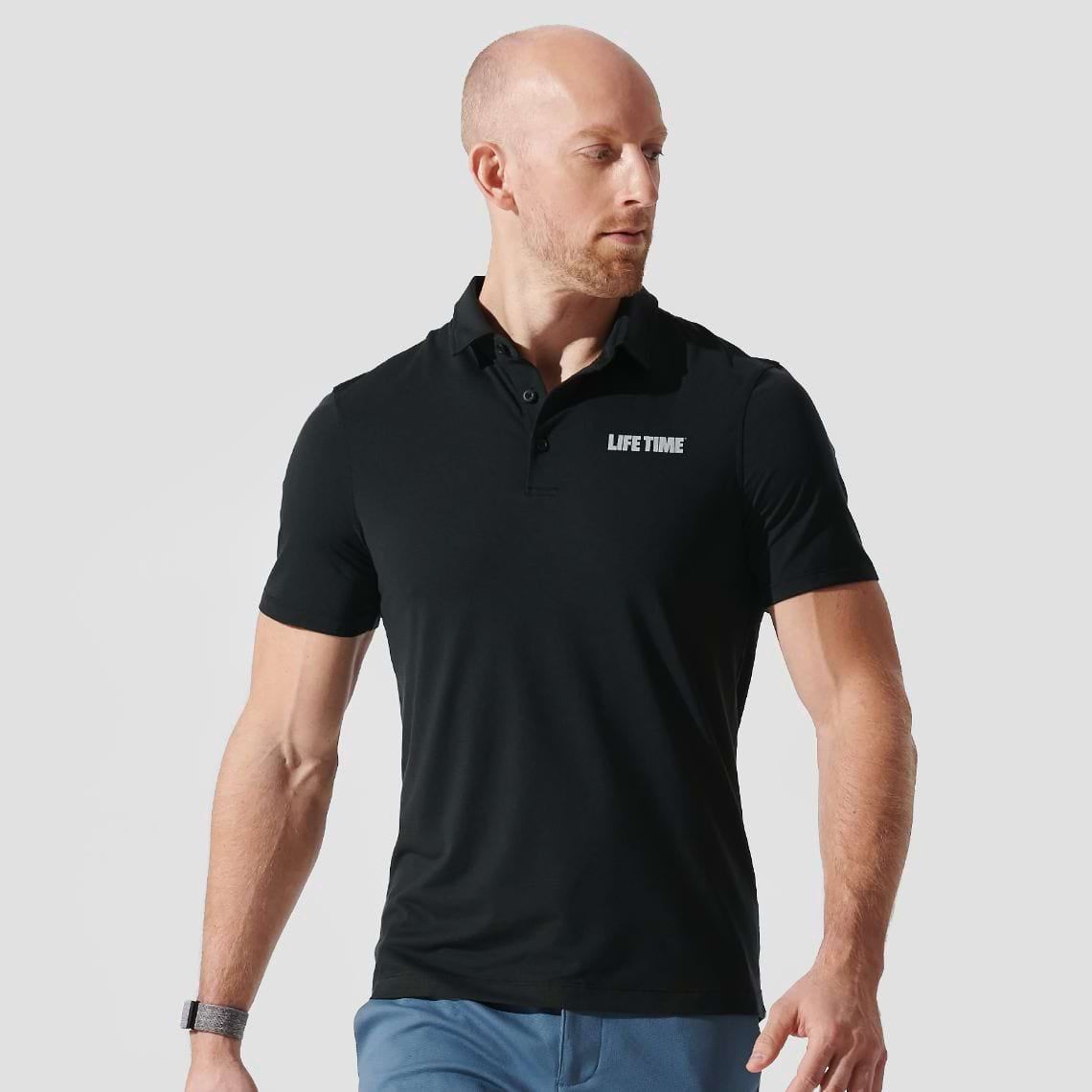 lululemon ポロシャツ ブラック Men's lululemon Evolution Polo - Black | LT Shop
