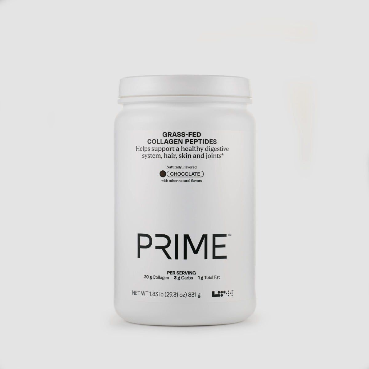 LTH Prime Grass-Fed Collagen Peptides Chocolate flavor container, 1.83 lb.