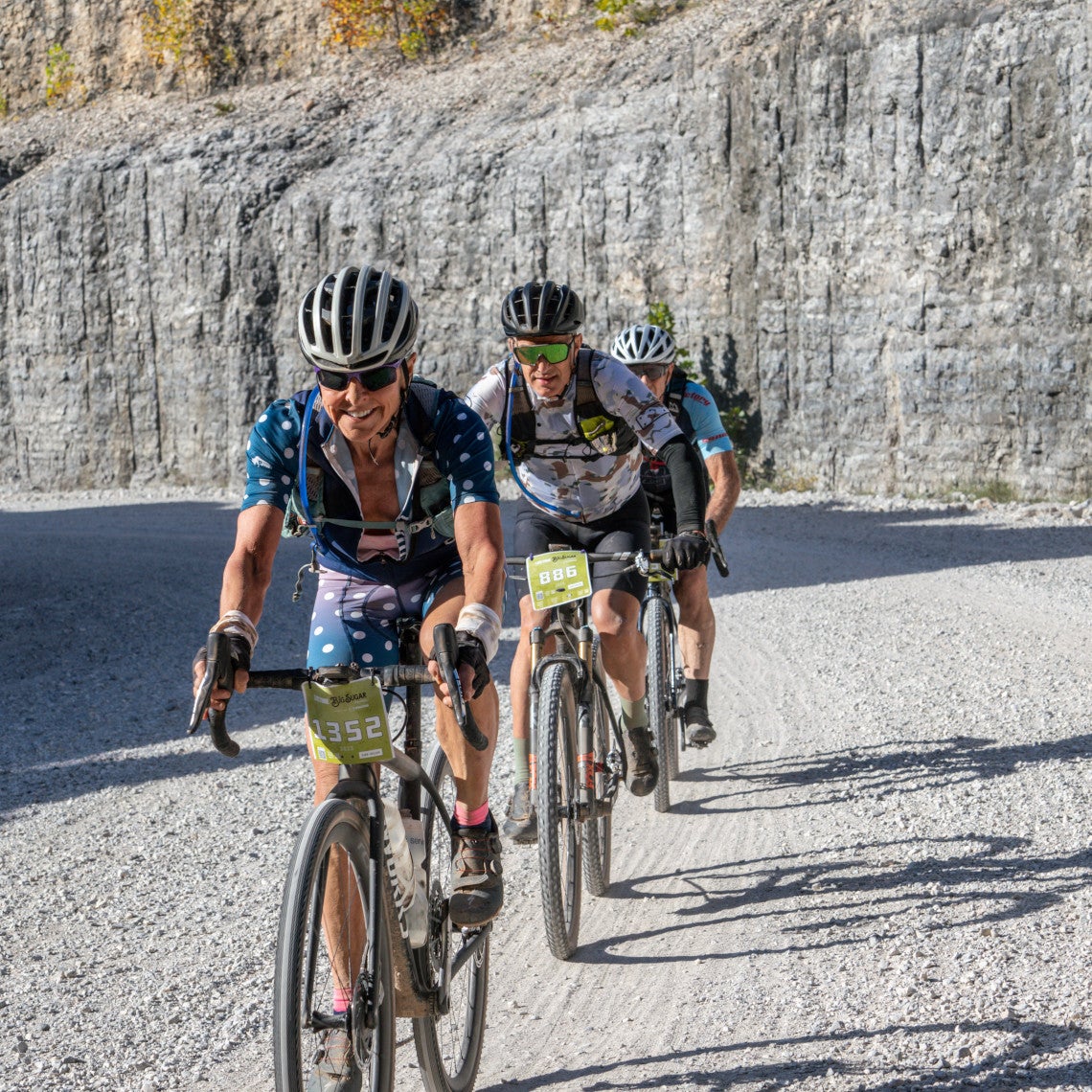 Cyclist on the Big Sugar Classic gravel course